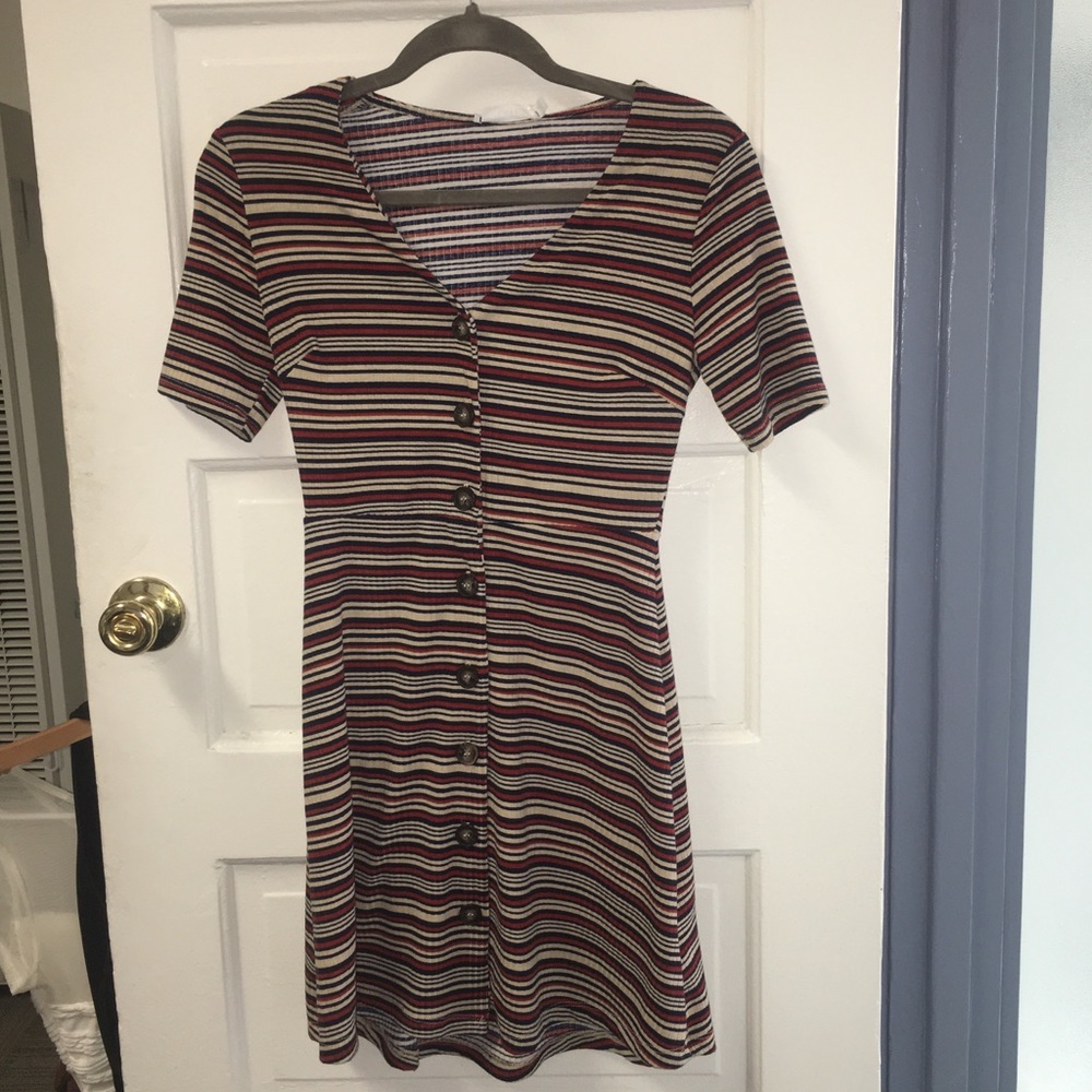 Striped Button Up Dress NWT - MOVE OUT SALE